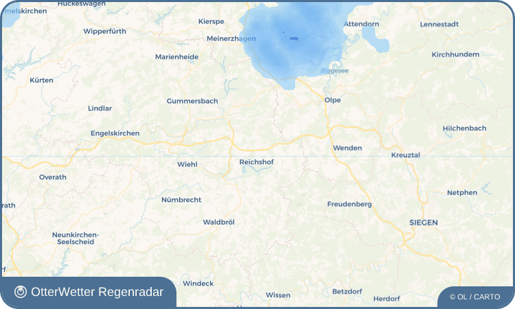 OtterWetter Regenradar-Widget Obersteimel
