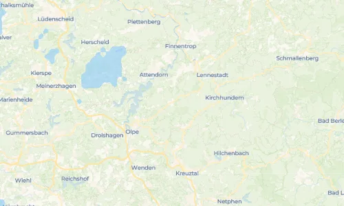 Regenradar Oberveischede: aktuelle Niederschläge in Oberveischede und Umgebung, Stand 22. Oktober 2026 um 9:20 Uhr