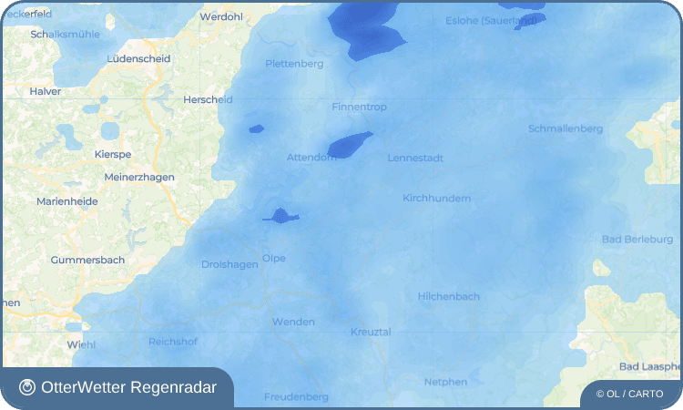 OtterWetter Regenradar-Widget Oberveischede