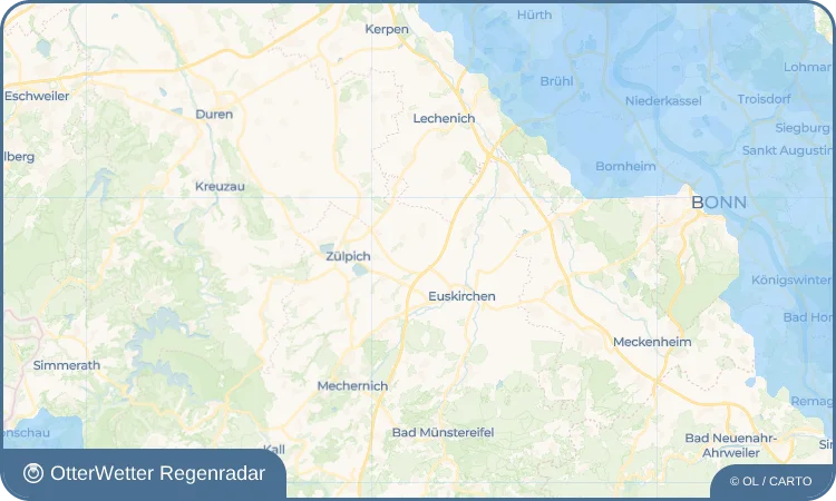 Widget-Vorschau für Oberwichterich Wetter-Widget-Vorschau mit Vorhersagedaten für Oberwichterich