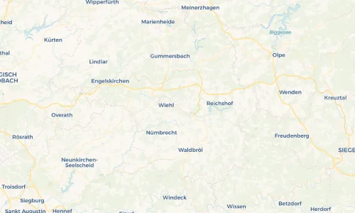 Regenradar Vorschaubild - Aktuelle Niederschläge in Oberwiehl und Umgebung