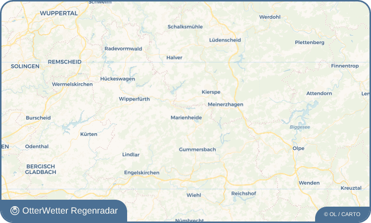 OtterWetter Regenradar-Widget Oberwipper