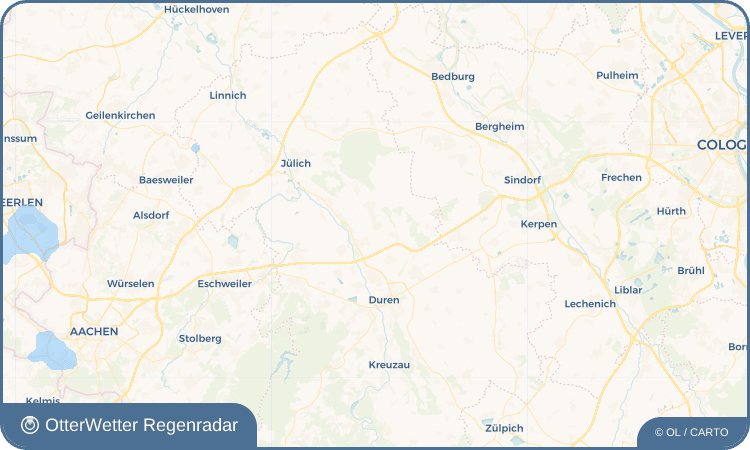 Wetter-Widget-Vorschau mit Vorhersagedaten für Oberzier