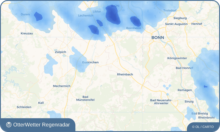OtterWetter Regenradar-Widget Odendorf
