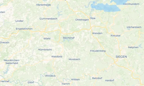Regenradar Vorschaubild - Aktuelle Niederschläge in Odenspiel und Umgebung