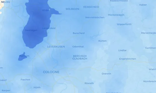 Regenradar Vorschaubild - Aktuelle Niederschläge in Odenthal und Umgebung
