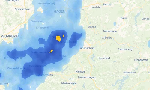 Regenradar-Vorschau: aktuelle Niederschläge in Oedenthalerhagen und Umgebung