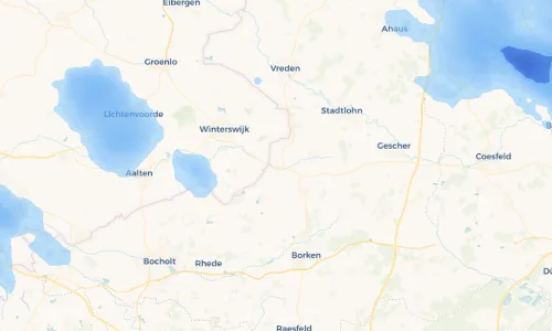 Regenradar Vorschaubild - Aktuelle Niederschläge in Oeding und Umgebung