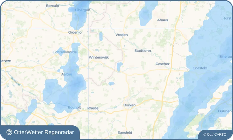 Widget-Vorschau für Oeding Wetter-Widget-Vorschau mit Vorhersagedaten für Oeding