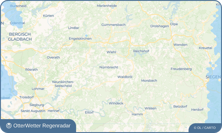 OtterWetter Regenradar-Widget Ödinghausen
