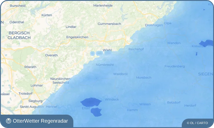 Widget-Vorschau für Ödinghausen Wetter-Widget-Vorschau mit Vorhersagedaten für Ödinghausen
