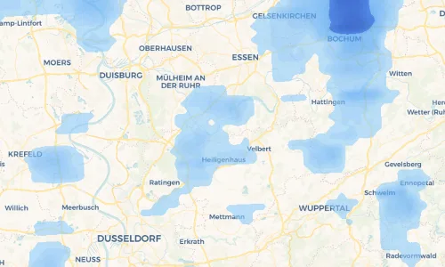 Regenradar Vorschaubild - Aktuelle Niederschläge in Oefte und Umgebung