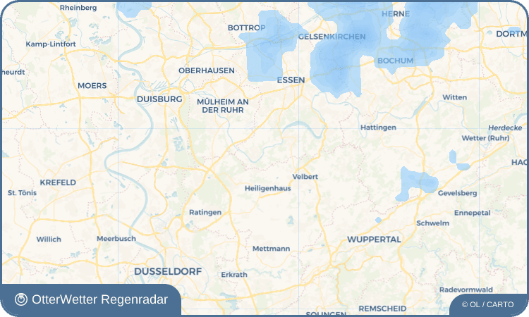 OtterWetter Regenradar-Widget Oefte