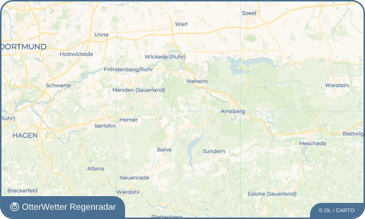 Widget-Vorschau für Oelinghauser Heide Wetter-Widget-Vorschau mit Vorhersagedaten für Oelinghauser Heide