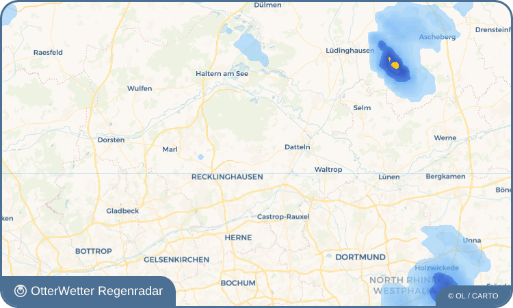 OtterWetter Regenradar-Widget Oer-Erkenschwick
