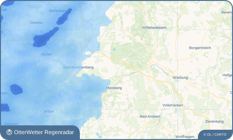 Wetter-Widget-Vorschau mit Vorhersagedaten für Oesdorf