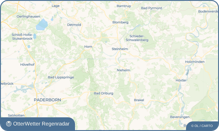 OtterWetter Regenradar-Widget Oeynhausen