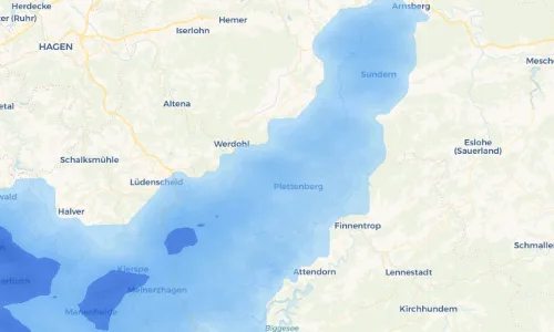 Regenradar-Vorschau: aktuelle Niederschläge in Ohle und Umgebung