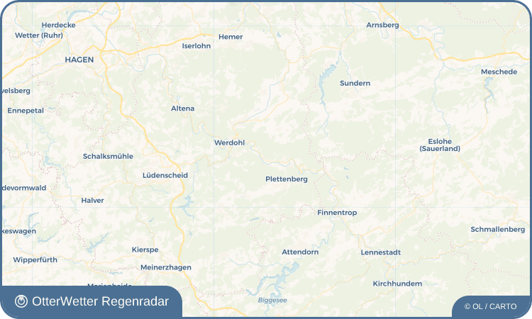 Wetter-Widget-Vorschau mit Vorhersagedaten für Ohle