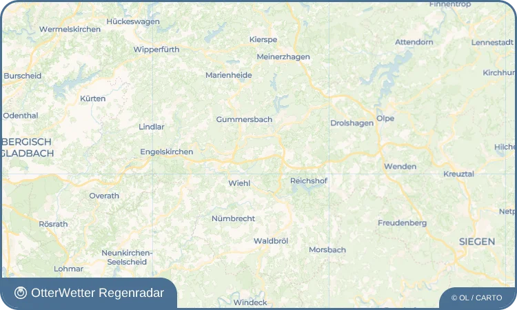 Widget-Vorschau für Ohlhagen Wetter-Widget-Vorschau mit Vorhersagedaten für Ohlhagen