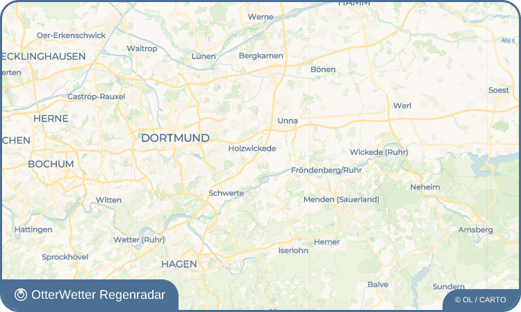 Wetter-Widget-Vorschau mit Vorhersagedaten für Opherdicke