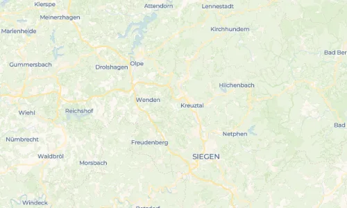 Regenradar Vorschaubild - Aktuelle Niederschläge in Osthelden und Umgebung