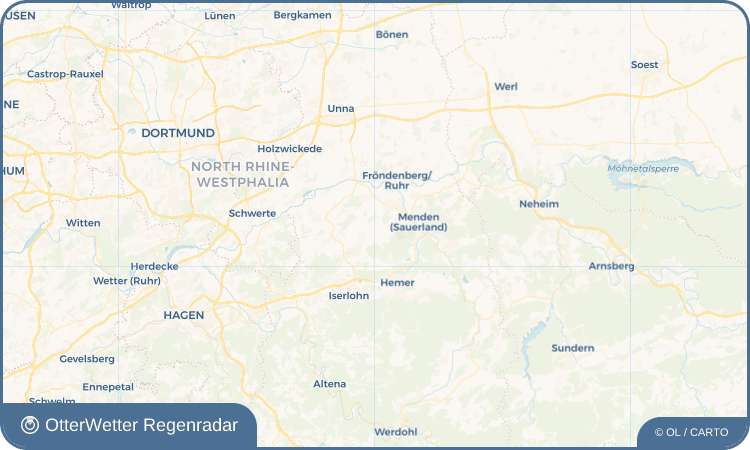 OtterWetter Regenradar-Widget Ostsümmern