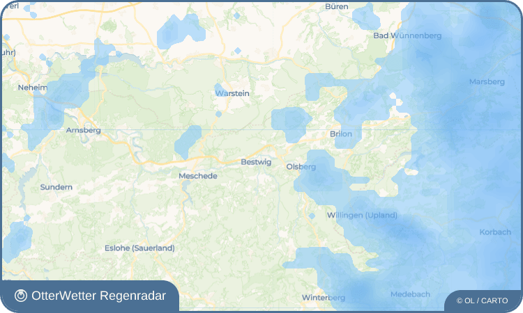 Wetter-Widget-Vorschau mit Vorhersagedaten für Ostwig