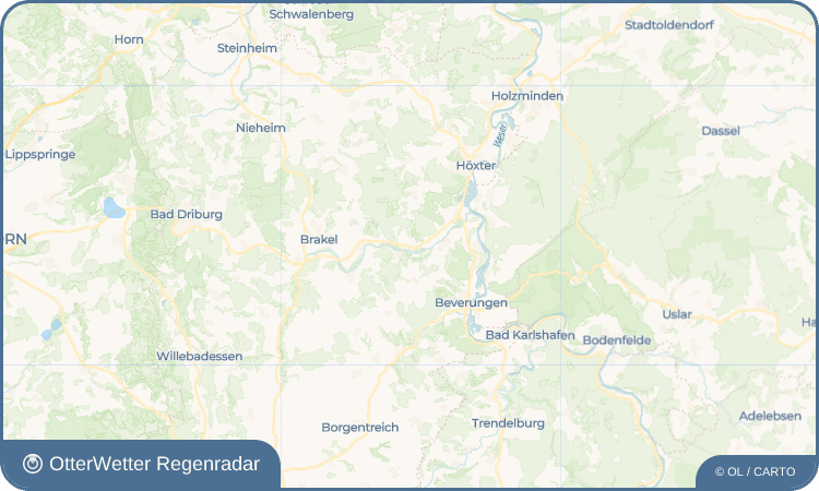OtterWetter Regenradar-Widget Ottbergen