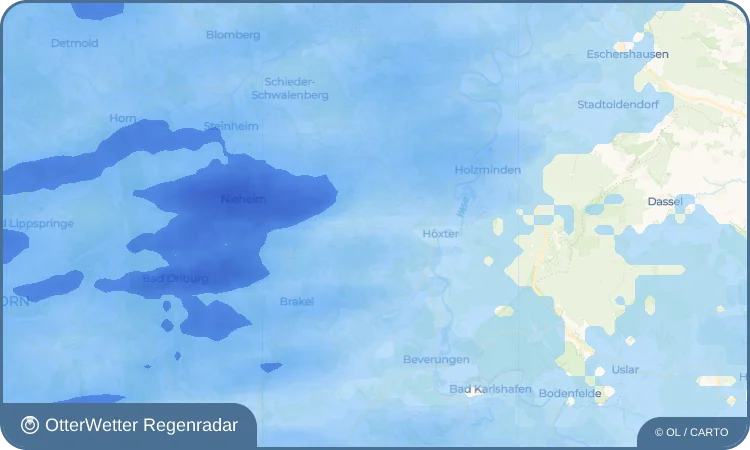 Wetter-Widget-Vorschau mit Vorhersagedaten für Ovenhausen