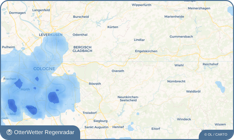 OtterWetter Regenradar-Widget Overath