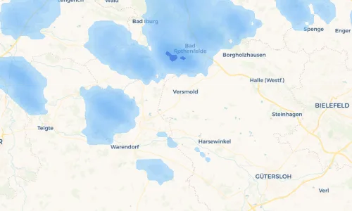 Regenradar Vorschaubild - Aktuelle Niederschläge in Peckeloh und Umgebung