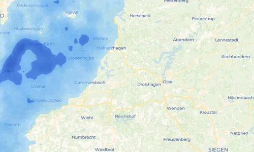 Regenradar-Vorschau: aktuelle Niederschläge in Pernze und Umgebung