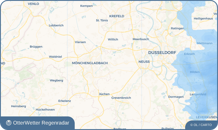 OtterWetter Regenradar-Widget Pesch