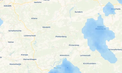 Regenradar Vorschaubild - Aktuelle Niederschläge in Plettenberg und Umgebung