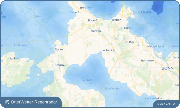 Wetter-Widget-Vorschau mit Vorhersagedaten für Poll