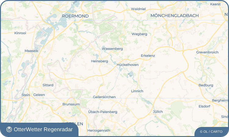 OtterWetter Regenradar-Widget Porselen