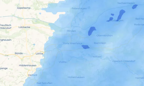 Regenradar Vorschaubild - Aktuelle Niederschläge in Porta Westfalica und Umgebung