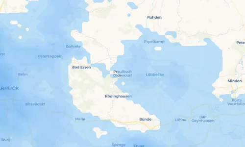 Regenradar Vorschaubild - Aktuelle Niederschläge in Preußisch Oldendorf und Umgebung