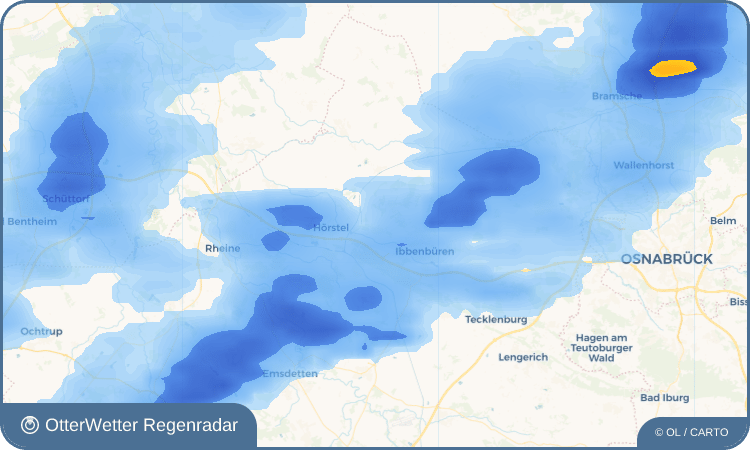 Wetter-Widget-Vorschau mit Vorhersagedaten für Püsselbüren