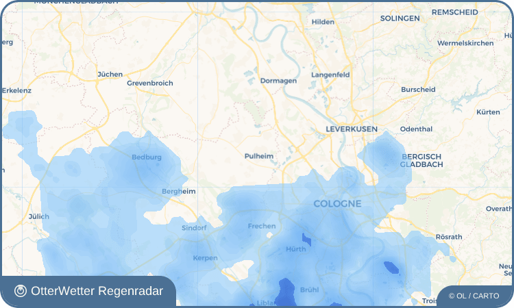 OtterWetter Regenradar-Widget Pulheim