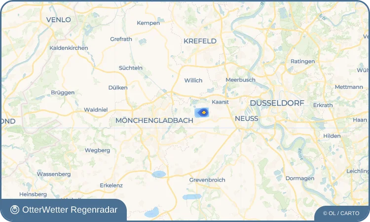 Wetter-Widget-Vorschau mit Vorhersagedaten für Raderbroich