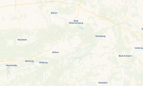 Regenradar Vorschaubild - Aktuelle Niederschläge in Radlinghausen und Umgebung
