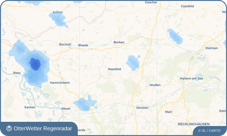 Widget-Vorschau für Raesfeld Wetter-Widget-Vorschau mit Vorhersagedaten für Raesfeld