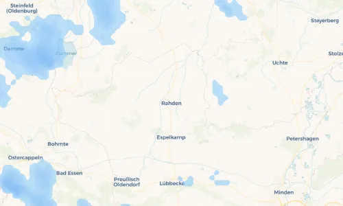 Regenradar Vorschaubild - Aktuelle Niederschläge in Rahden und Umgebung
