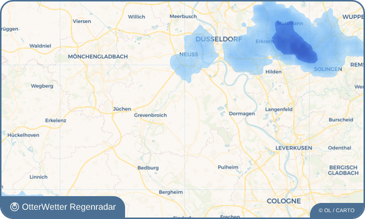 Wetter-Widget-Vorschau mit Vorhersagedaten für Ramrath