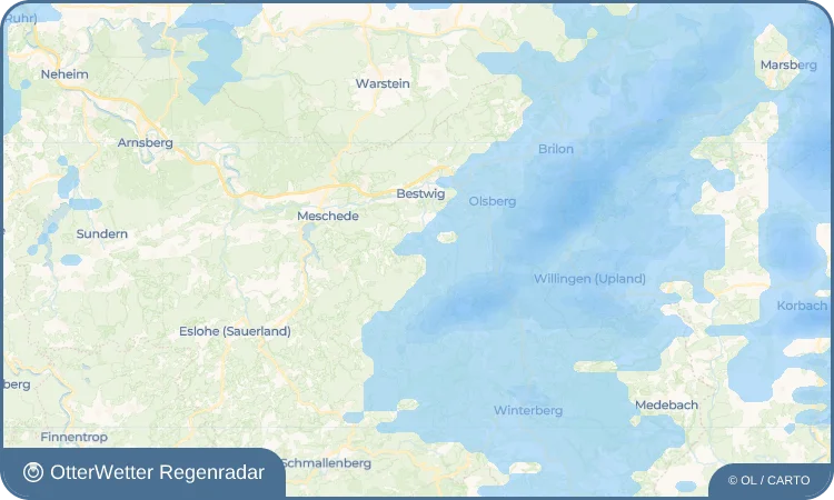 Widget-Vorschau für Ramsbeck Wetter-Widget-Vorschau mit Vorhersagedaten für Ramsbeck