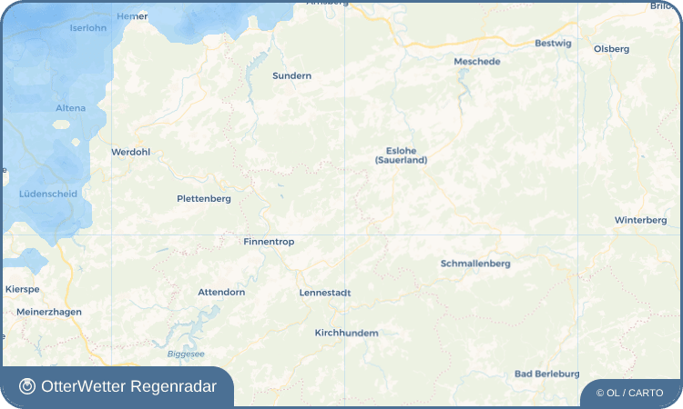 Widget-Vorschau für Ramscheid Wetter-Widget-Vorschau mit Vorhersagedaten für Ramscheid
