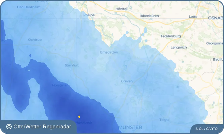 Widget-Vorschau für Reckenfeld Wetter-Widget-Vorschau mit Vorhersagedaten für Reckenfeld