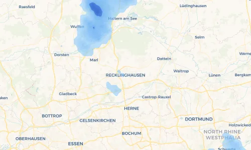 Regenradar Vorschaubild - Aktuelle Niederschläge in Recklinghausen und Umgebung